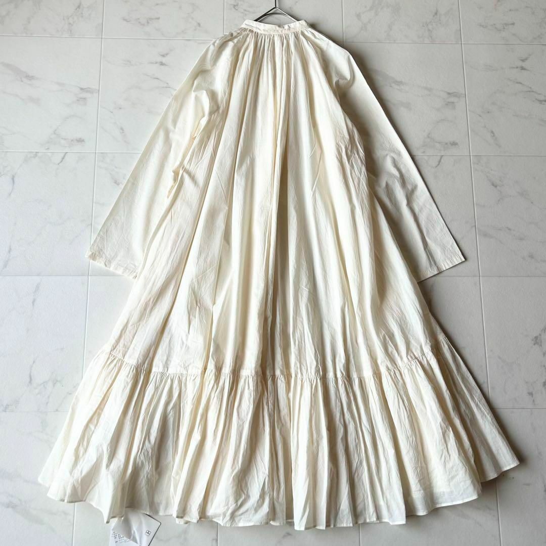 Plage(プラージュ)のPlage神戸店限定✨LAWN VOLUME FLARE DRESS 36 レディースのワンピース(ロングワンピース/マキシワンピース)の商品写真