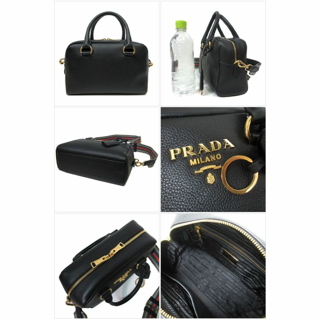 PRADA(プラダ)の【新品】【ギャラ無し】プラダ バッグ ハンドバッグ 1BB108 VITELLO PHENIX / NERO (ブラック)PRADA レザー ロゴ金具 2WAY 斜め掛け  アウトレット レディース レディースのバッグ(ハンドバッグ)の商品写真