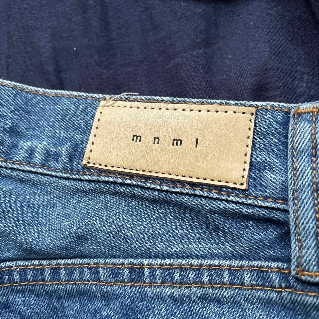 mnml(ミニマル)のmnml ミニマル d112 フレアデニム　パッチ メンズのパンツ(デニム/ジーンズ)の商品写真