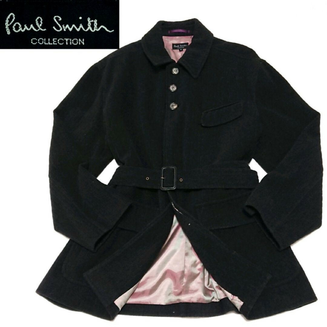 Paul Smith COLLECTION(ポールスミスコレクション)のポールスミス コレクション ベルト付き ウール ステンカラー コート メンズのジャケット/アウター(ステンカラーコート)の商品写真
