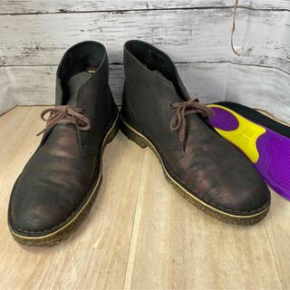 クラークス(Clarks)の【Clerks】クラークス レザー　デザートブーツ　チャッカブーツ　9.5 美品(ブーツ)