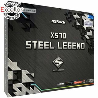 インテル(intel)の【新品訳あり(箱きず・やぶれ)】 ASRock製 ATXマザーボード　X570 Steel Legend　SocketAM4(PCパーツ)