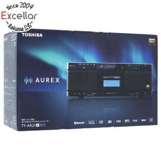 トウシバ(東芝)の【新品訳あり(箱きず・やぶれ)】 TOSHIBA　SD/USB/CDラジオカセットレコーダー AUREX　TY-AK21(K)　ブラック(ラジオ)