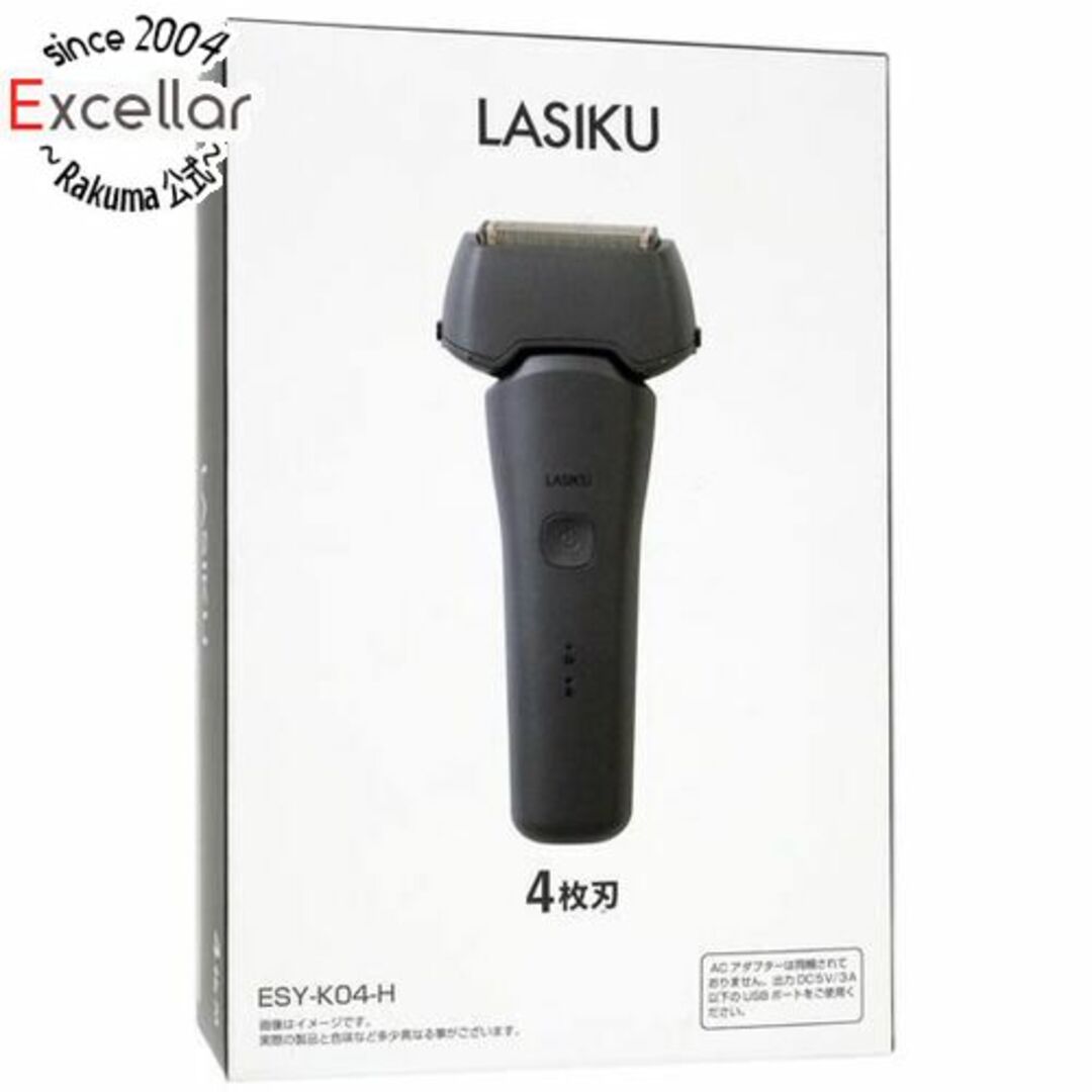 山善(ヤマゼン)のYAMAZEN　USB充電式4枚刃シェーバー LASIKU　ESY-K04-H　グレー スマホ/家電/カメラの美容/健康(メンズシェーバー)の商品写真