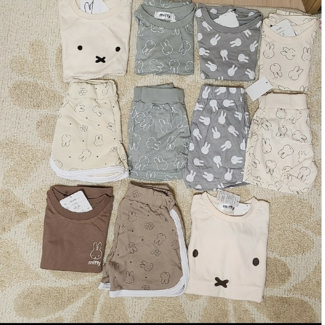 miffy(ミッフィー)の新品 子供服 半袖 ミッフィー 100 11点まとめ売り キッズ/ベビー/マタニティのキッズ服女の子用(90cm~)(Tシャツ/カットソー)の商品写真