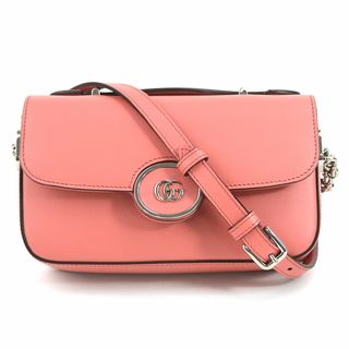 グッチ(Gucci)のグッチ GUCCI 斜め掛けショルダーバッグ レザー ピンク レディース 739722 送料無料【中古】 r9999a(ショルダーバッグ)