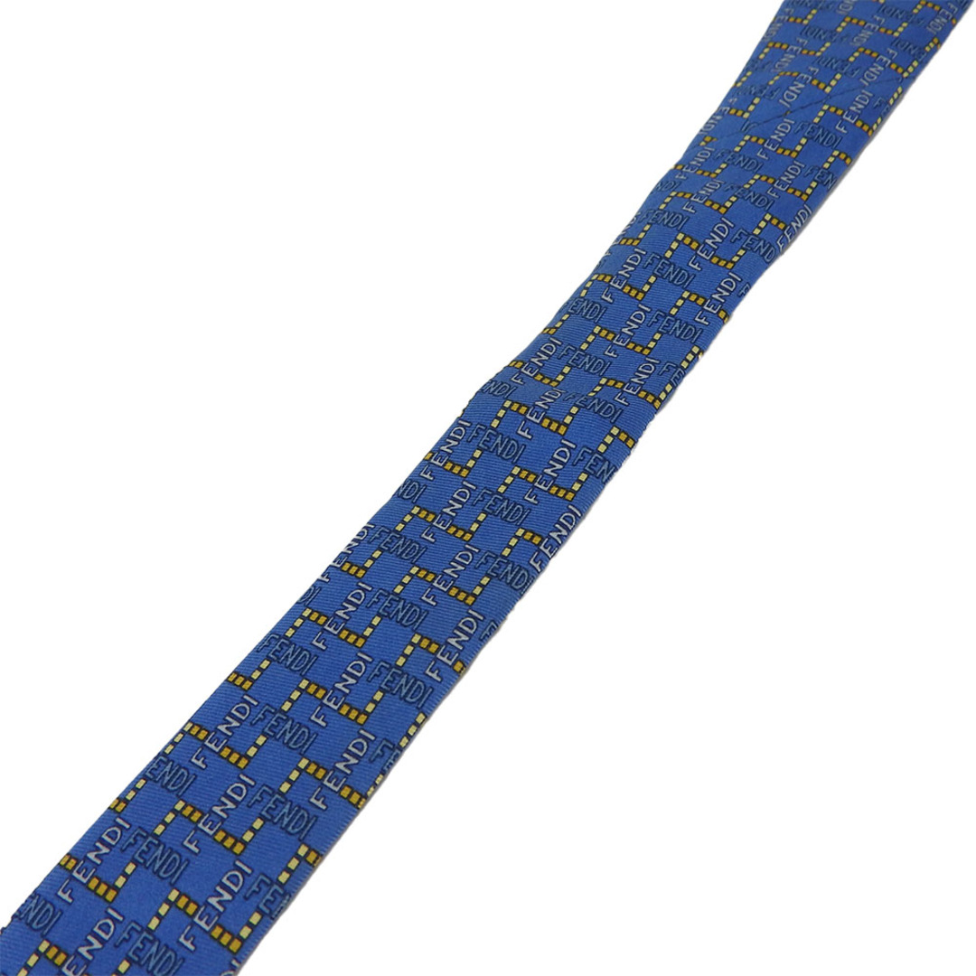 FENDI - 【中古】 フェンディ ネクタイ シルク ブルー オレンジ FENDI - 【中古】 フェンディ ネクタイ シルク ブルー オレンジ