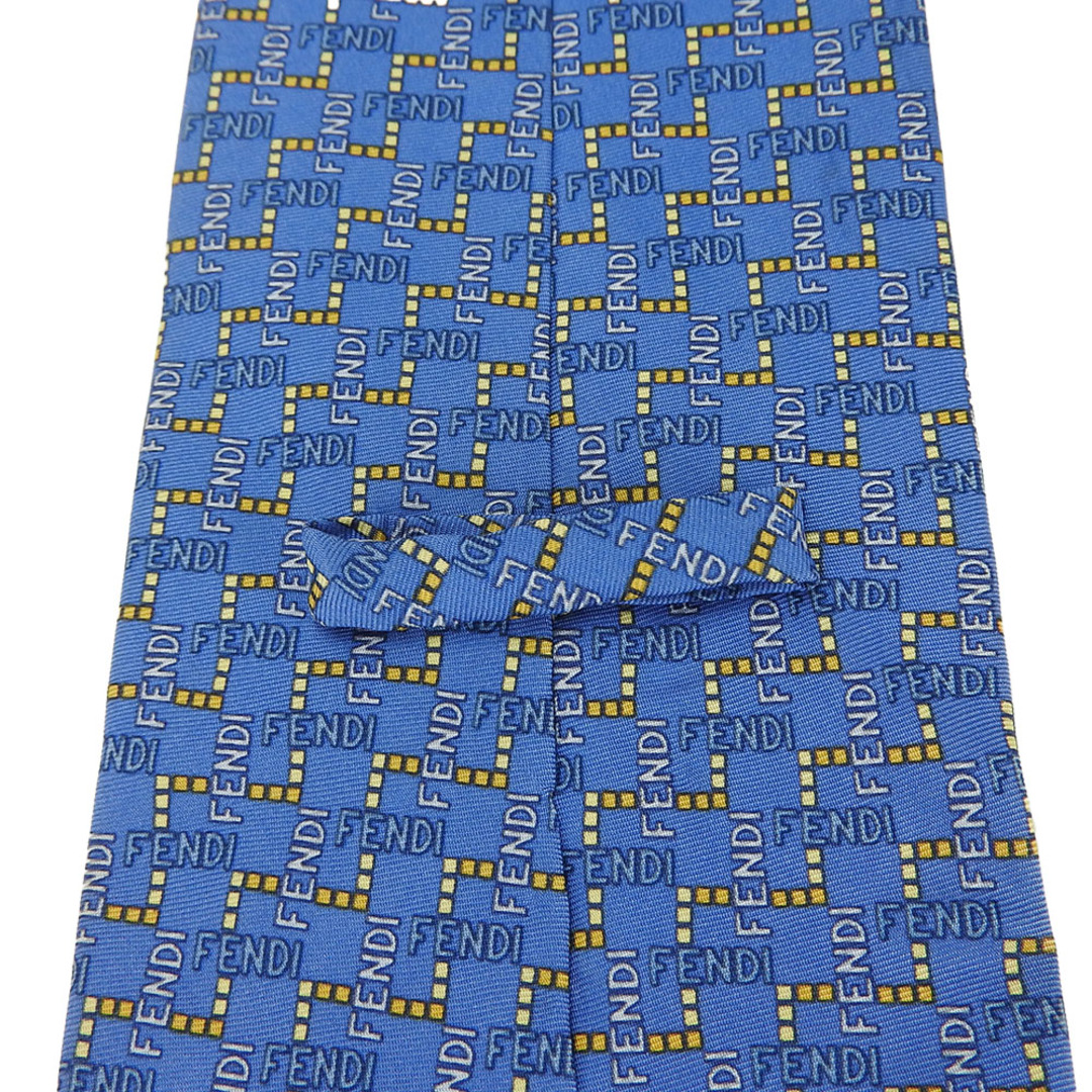 FENDI - 【中古】 フェンディ ネクタイ シルク ブルー オレンジ FENDI - 【中古】 フェンディ ネクタイ シルク ブルー オレンジ