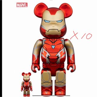 メディコムトイ(MEDICOM TOY)のBE@RBRICK IRON MAN MARK85 CHROME x10個(その他)