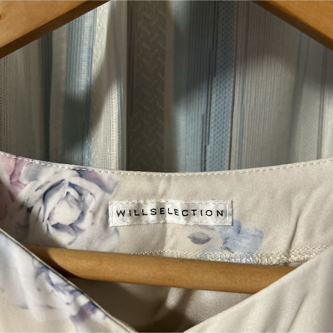 WILLSELECTION(ウィルセレクション)のWILLSELECTION ケミカルブーケ柄タックフレアワンピース レディースのワンピース(ロングワンピース/マキシワンピース)の商品写真