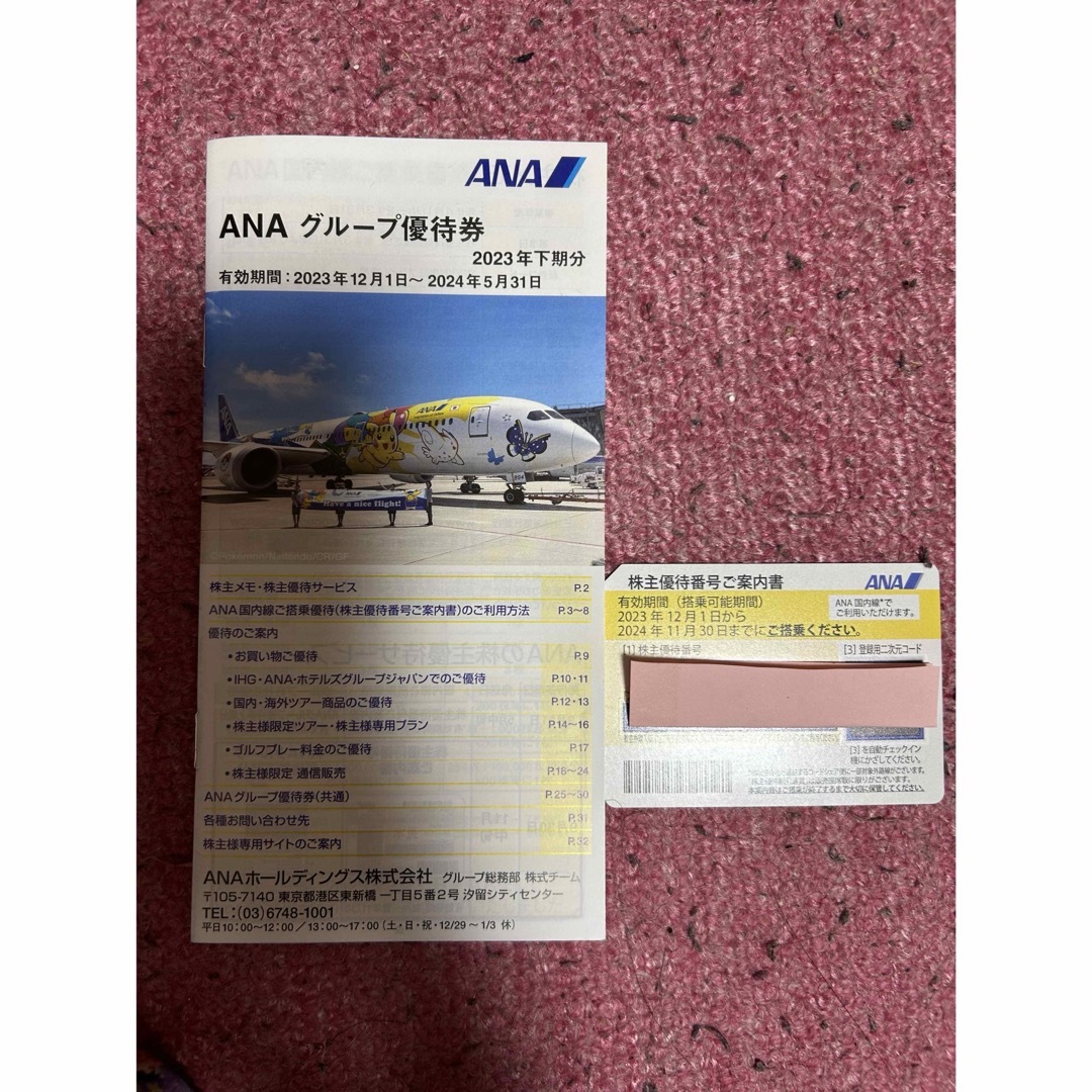 ANA(全日本空輸)(エーエヌエー(ゼンニッポンクウユ))のANA 株主優待　チケット　冊子 チケットの優待券/割引券(その他)の商品写真