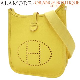 エルメス(HERMES)のHERMES(エルメス) エブリン アマゾン TPM  ライム イエロー黄 トリヨンクレマンス パラジウム金具 シルバー金具 Y刻印 ショルダーバッグ 肩掛け 斜め掛け ミニバッグ エヴリン レディース 40802093009【中古】【アラモード】(ショルダーバッグ)