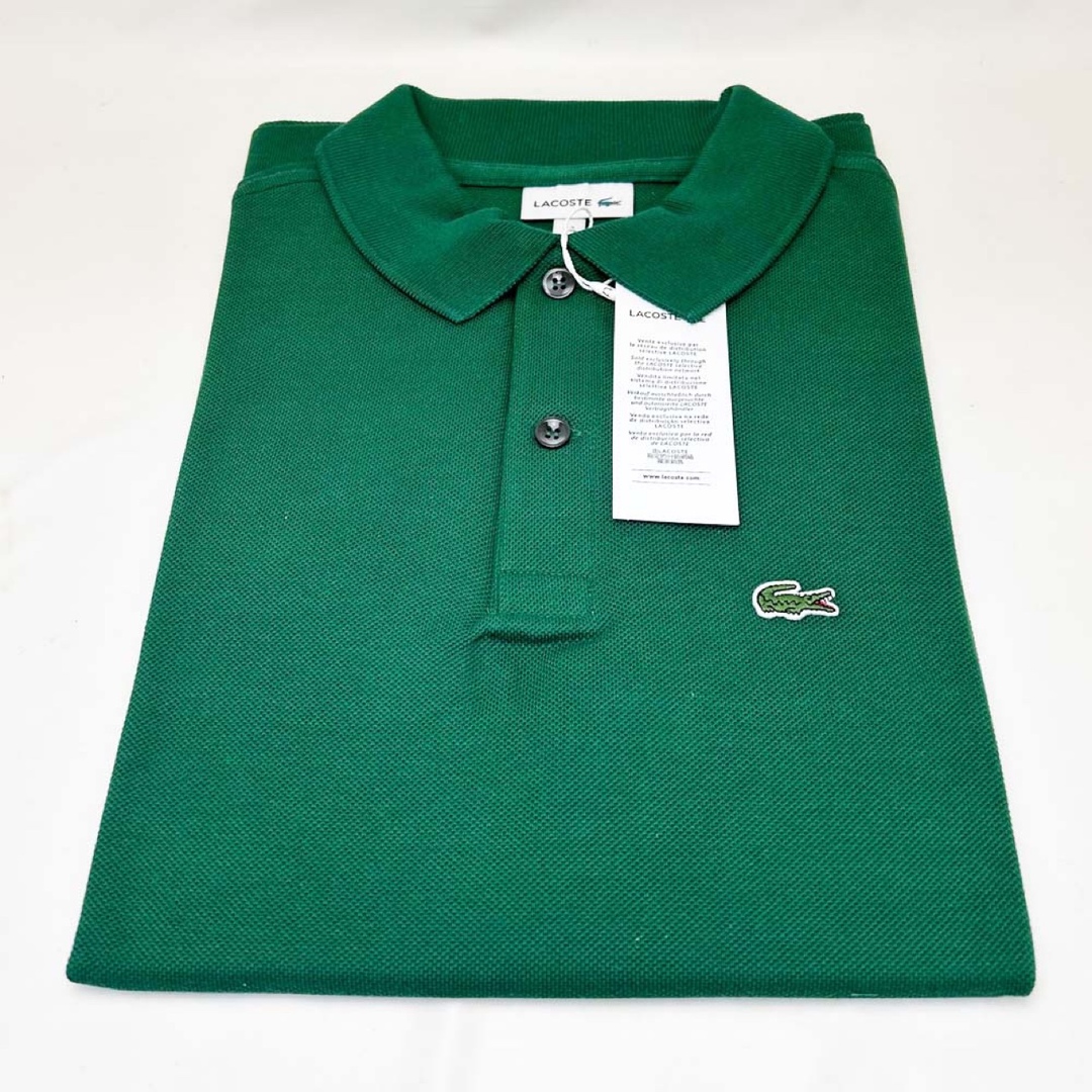 LACOSTE(ラコステ)の新品 LACOSTE ラコステ 半袖ポロシャツ グリーン ボーイズ14サイズ レディースのトップス(ポロシャツ)の商品写真