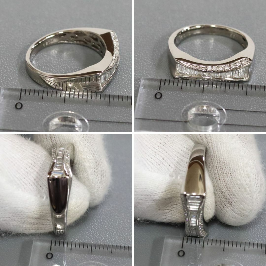 K18WGダイヤモンドリング D0.38 6.1g #13.5 レディースのアクセサリー(リング(指輪))の商品写真