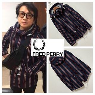 FRED PERRY - フミヤ着■フレッドペリー■レジメンタルストライプ ショート モッズコート S