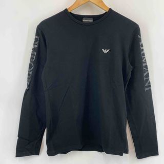 EMPORIO ARMANI エンポリオアルマーニ　黒　ブラック　 レディース ロングTシャツ（長袖）(Tシャツ(長袖/七分))