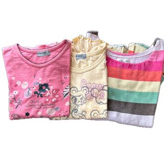 パプ(papp)の女の子用セット 半袖Tシャツ チュニック  110(Tシャツ/カットソー)