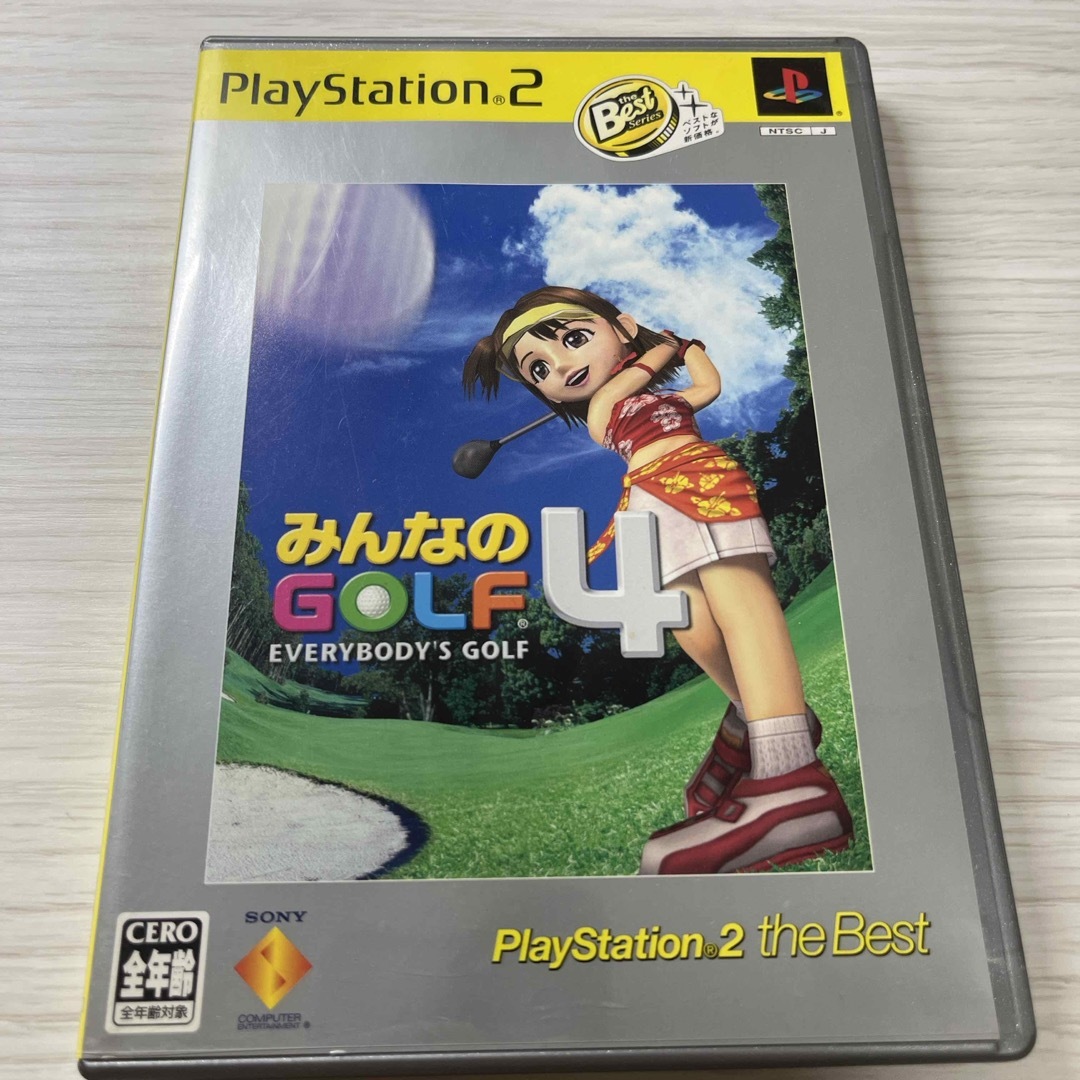 PlayStation2(プレイステーション2)のみんなのGOLF4（PlayStation 2 the Best） エンタメ/ホビーのゲームソフト/ゲーム機本体(家庭用ゲームソフト)の商品写真