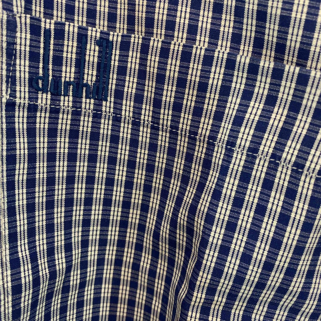 Dunhill(ダンヒル)のdunhill ダンヒル　青×白　チェック柄　メンズ 長袖シャツ メンズのトップス(シャツ)の商品写真