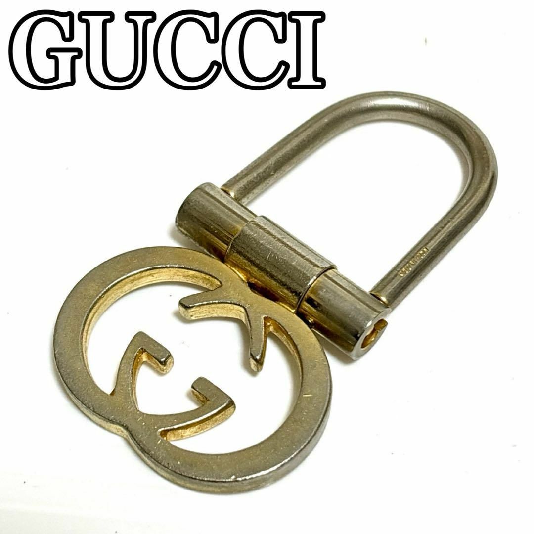 Gucci(グッチ)のGUCCI グッチ GGロゴ キーリング キーホルダー ゴールド レディースのファッション小物(キーホルダー)の商品写真