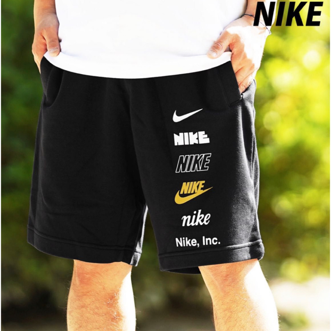 NIKE(ナイキ)のナイキ マルチ ロゴ  Tシャツ ハーフパンツ セットアップ　Lサイズ メンズのトップス(Tシャツ/カットソー(半袖/袖なし))の商品写真