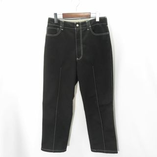  E.SEN tony CENTER PRESS PANTS BLACK Size-1 (スラックス)