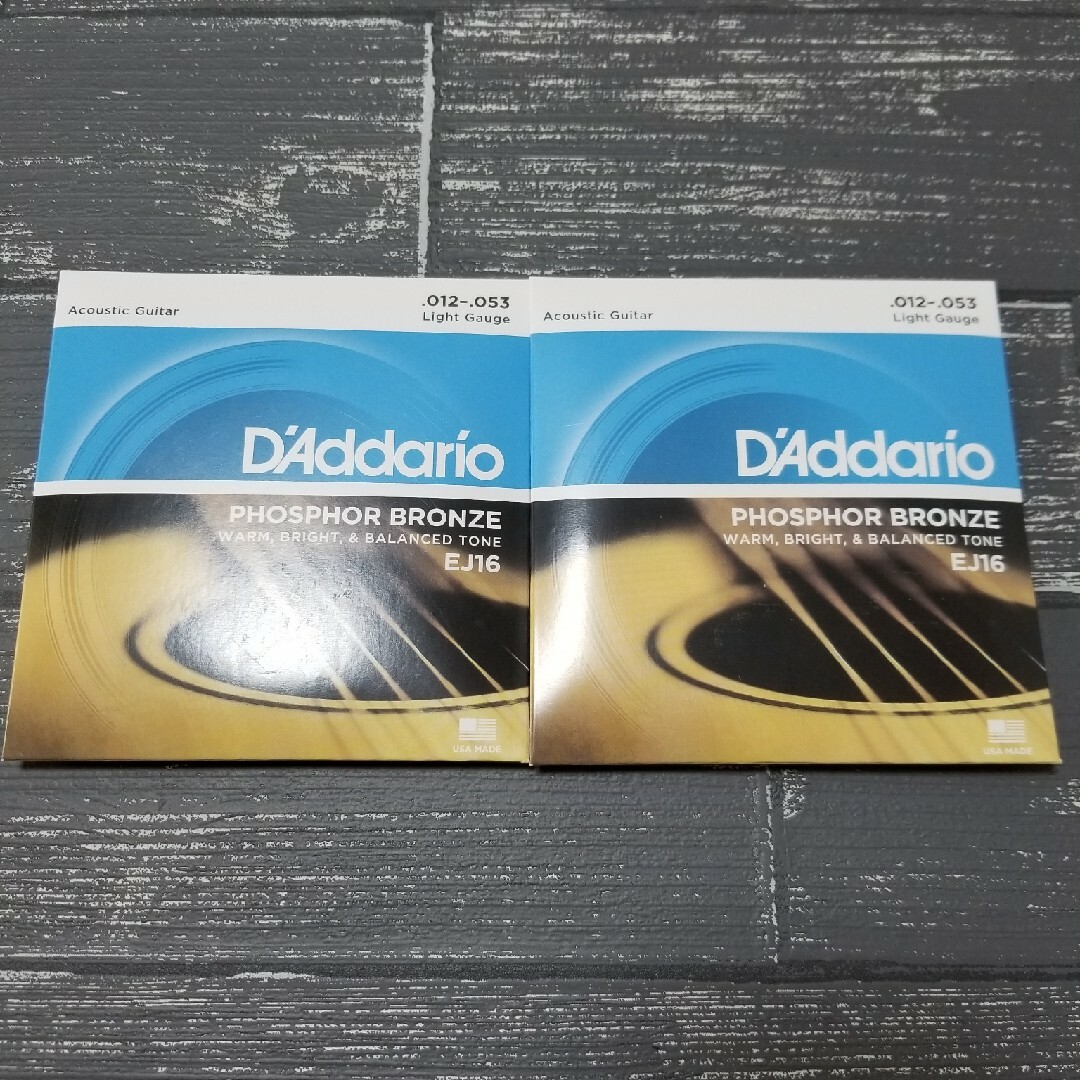 新品　D'Addario　ダダリオ アコースティックギター弦 EJ-16 楽器のギター(弦)の商品写真