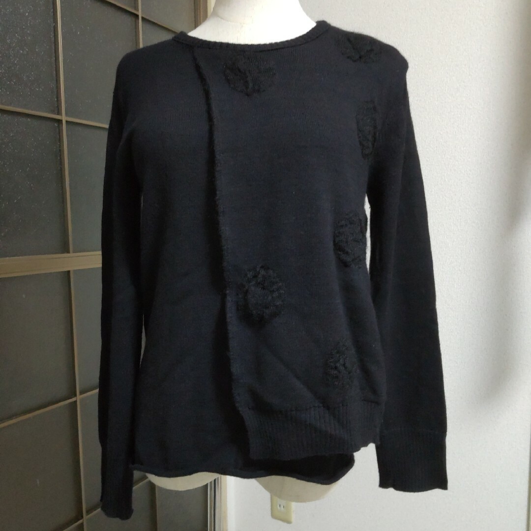 Yohji Yamamoto - ☆ヨウジヤマモト☆ドット/重ね風ニットの通販 Yohji Yamamoto - ☆ヨウジヤマモト☆ドット/重ね風ニットの通販