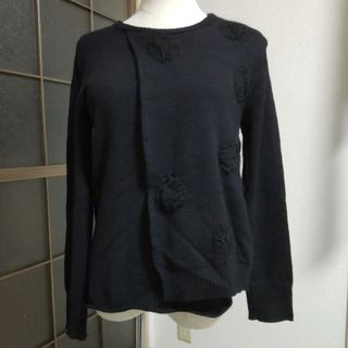 ヨウジヤマモト(Yohji Yamamoto)の★ヨウジヤマモト★ドット/重ね風ニット(ニット/セーター)