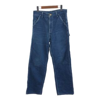 カーハート(carhartt)の2000年代～ Carhartt カーハート ペインターデニムパンツ ワーク ブルー (メンズ W30相当) 中古 古着 Q3271(デニム/ジーンズ)