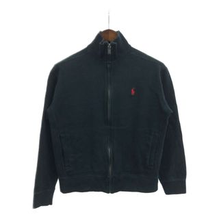 ポロラルフローレン(POLO RALPH LAUREN)のPolo by Ralph Lauren ポロ ラルフローレン フルジップ ドライバーズニット セーター ブラック (メンズ S S) 中古 古着 Q3287(ニット/セーター)