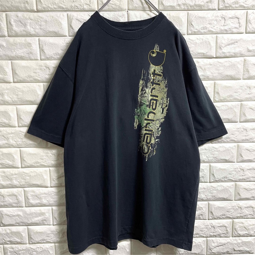 carhartt(カーハート)のカーハート　半袖Tシャツ　デカロゴ　メキシコ製　メンズXLサイズ相当 メンズのトップス(Tシャツ/カットソー(半袖/袖なし))の商品写真