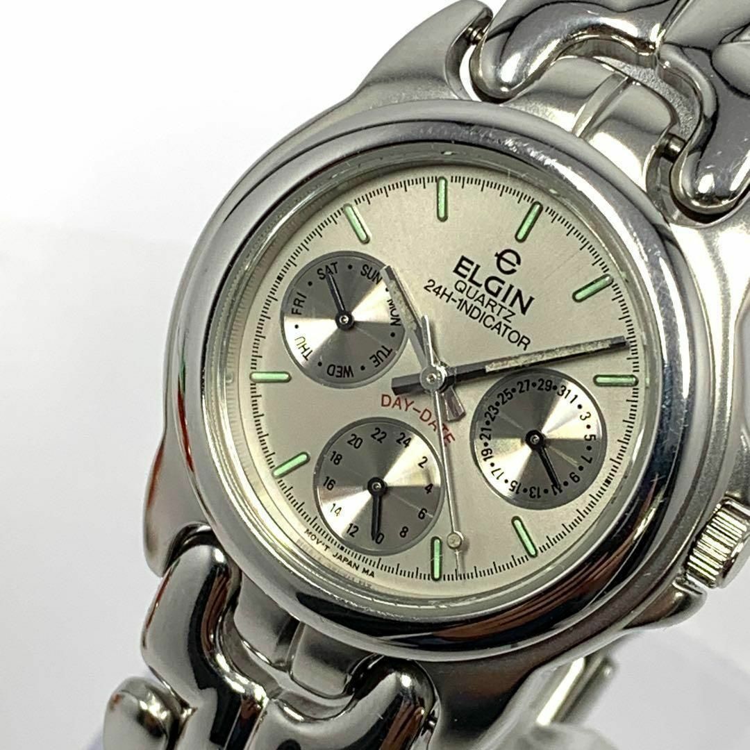 ELGIN(エルジン)の712 ELGIN 腕時計 レディース エルジン デイデイト 美品 レディースのファッション小物(腕時計)の商品写真