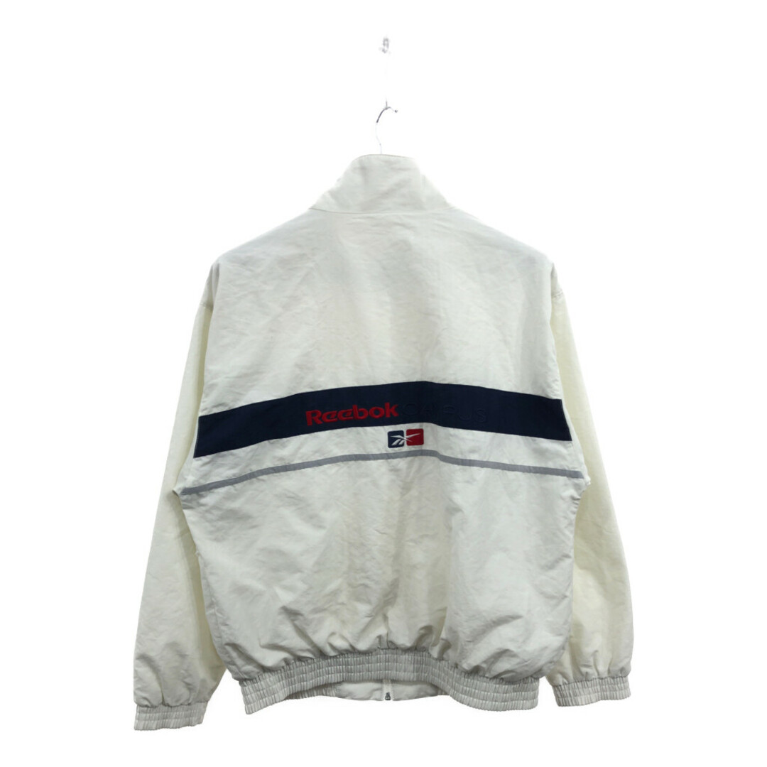 Reebok(リーボック)の90年代 Reebok リーボック ライン トラックジャケット スポーツ ホワイト (メンズ XS XS) 中古 古着 Q3300 メンズのジャケット/アウター(その他)の商品写真