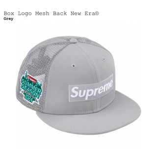 シュプリーム(Supreme)のSupreme Box Logo Mesh Back New Era"Grey"(キャップ)