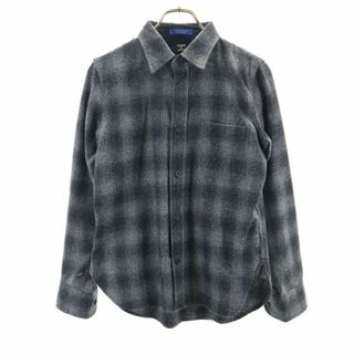 PENDLETON - ペンドルトン ズッカ ウール チェック 長袖 シャツ XS グレー系 PENDLETON ZUCCa メンズ 古着 【240415】