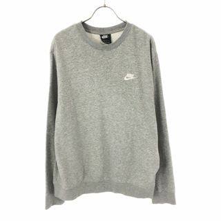 ナイキ(NIKE)のナイキ 長袖 スウェット L ライトグレー NIKE メンズ 古着 【240415】(スウェット)