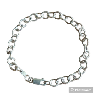VINTAGE - vintage starring silver chain bracelet  