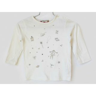 Bonpoint - 【春物 新入荷!】[ボンポワン/BONPOINT]75cm 長袖カットソー/長袖Tシャツ/ロンT 白【中古】子供服 キッズ kids ベビー服 baby 女の子 春秋 tops 923042