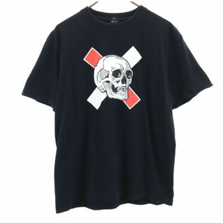 ネクサスセブン 半袖 Tシャツ 48 ブラック NEXUSVII スカル メンズ 古着 【240415】 メール便可