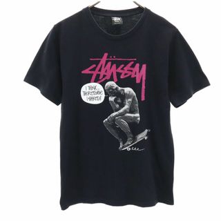 ステューシー(STUSSY)のステューシー 半袖 Tシャツ S ブラック STUSSY メンズ 古着 【240415】 メール便可(Tシャツ/カットソー(半袖/袖なし))