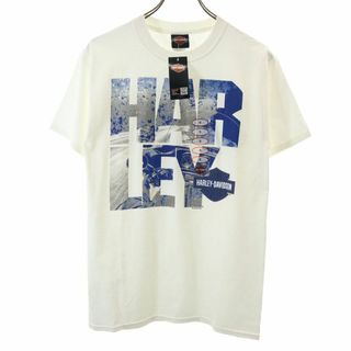 ハーレーダビッドソン(Harley Davidson)のハーレーダビッドソン 半袖 Tシャツ S ホワイト HARLEY DAVIDSON メンズ 古着 【240415】 メール便可(Tシャツ/カットソー(半袖/袖なし))