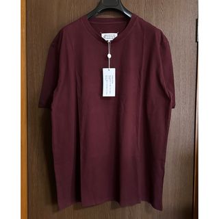 マルタンマルジェラ(Maison Martin Margiela)のXXL新品 メゾン マルジェラ オーガニック コットン Tシャツ バーガンディ(Tシャツ/カットソー(半袖/袖なし))