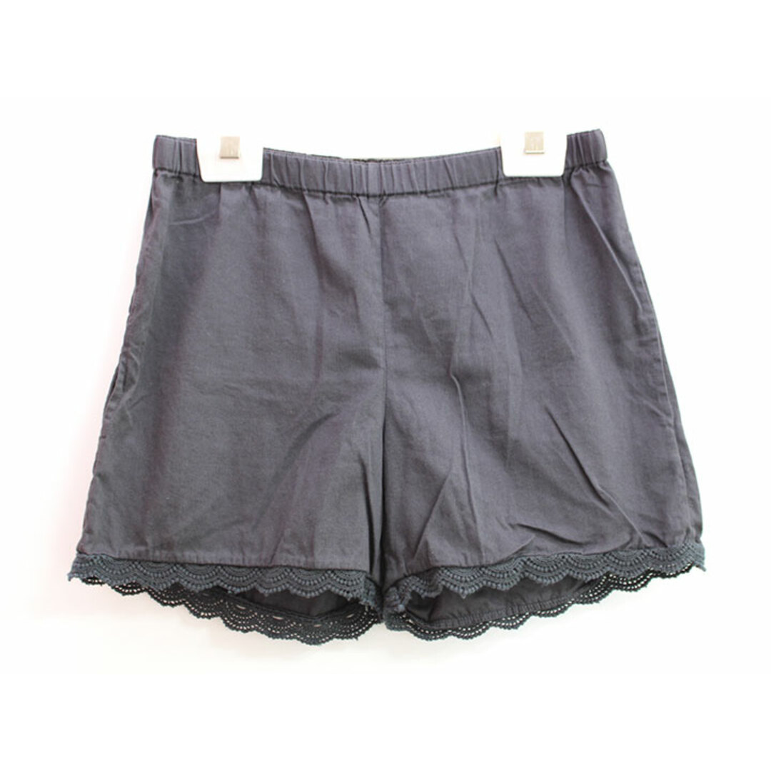 Bonpoint(ボンポワン)の【春夏物 新入荷!】▲ボンポワン/BONPOINT▲152cm(12) ショートパンツ/ハーフパンツ/半ズボン/短パン チャコールグレー【中古】子供服 キッズ kids ジュニア 女の子 春夏 bottoms 704042 キッズ/ベビー/マタニティのキッズ服女の子用(90cm~)(パンツ/スパッツ)の商品写真