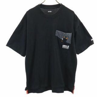 グラニフ(Graniph)のグラニフ プリント 半袖 Tシャツ L ブラック graniph ポケT メンズ 古着 【240415】 メール便可(Tシャツ/カットソー(半袖/袖なし))