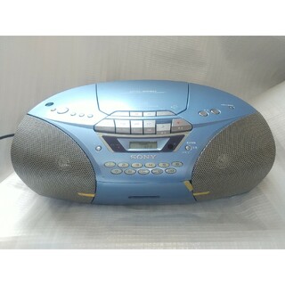 ソニー(SONY)のSONY CDラジカセ CFD-S250 ブルー(ポータブルプレーヤー)