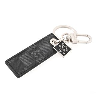 ルイヴィトン / LOUIS VUITTON   ポルト クレ LVタグ / キーリング    M80223　ダミエ グラフィット 　【中古】 商品番号 S-155308(キーホルダー)