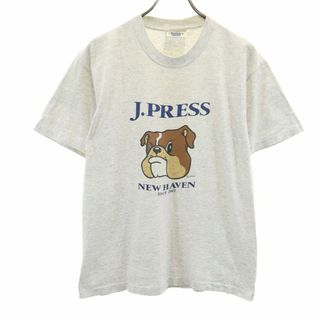 ジェイプレス(J.PRESS)のジェイプレス USA製 半袖 Tシャツ M グレー J.PRESS メンズ 古着 【240415】 メール便可(Tシャツ/カットソー(半袖/袖なし))