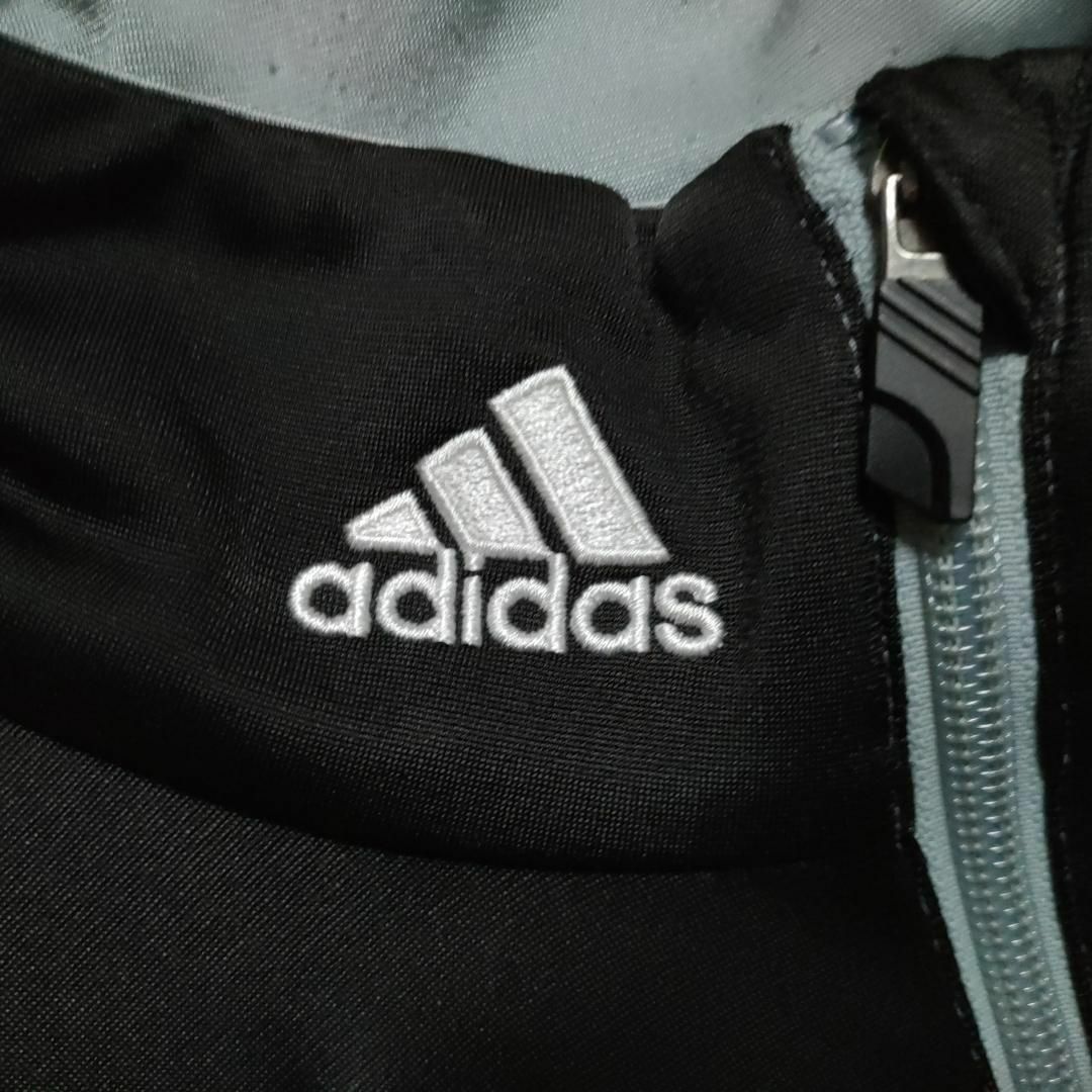 adidas(アディダス)の【559】アディダス　トラックジャケット　バイカラー　刺繍ロゴ　ジャージ上　古着 メンズのトップス(ジャージ)の商品写真