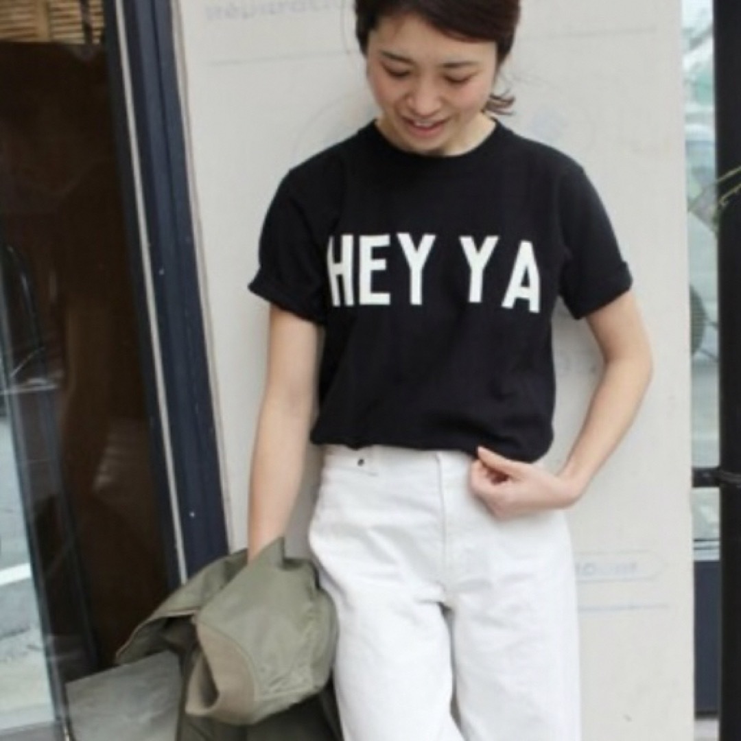 SLOBE IENA(スローブイエナ)のスローブイエナ　チャンピョン　コラボロゴTシャツ　ブラック レディースのトップス(Tシャツ(半袖/袖なし))の商品写真